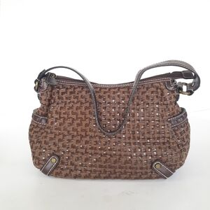 Fossil Modern Vintage Raffia Woven Handbag